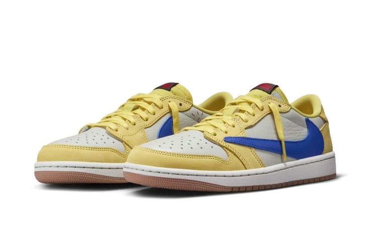 AIR JORDAN 1 LOW  x TRAVIS SCOTT CANARY YELLOW